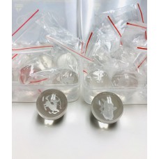 1" Glass Ball Carb Cap 3D Design (12ct)
